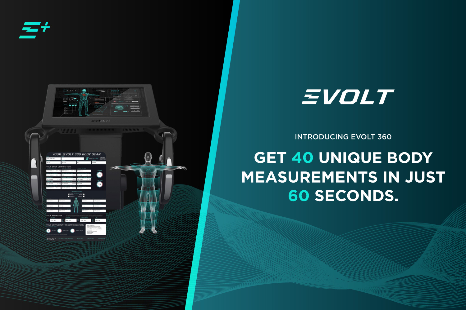 Evolt 360 body scan machine offering 40 body measurements in just 60 seconds